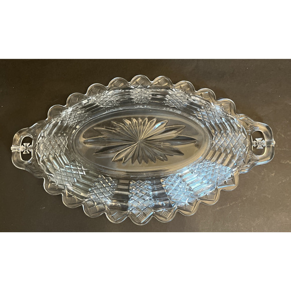 Bryce Bros. | EAPG | Maltese | Jacob’s Ladder Relish Dish | Exc Cond | 1880s - Picture 5 of 8